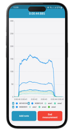 loadglove mobile app force-time curve feedback